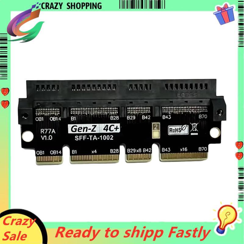 PCIe5.0 X16 ถึง Gen-Z 4C + การ์ดอะแดปเตอร์ EDSFF 4C + ยกทดสอบและการ์ดป้องกันสนับสนุน Gen5 PCI-E 5.0 