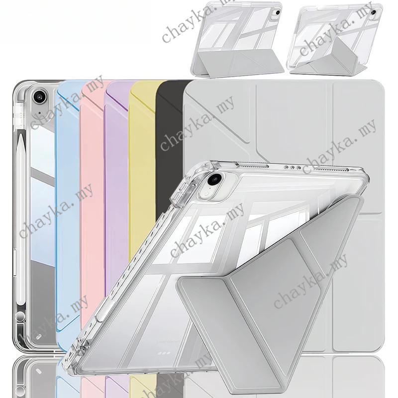 ฝาครอบสําหรับ OPPO Pad 5 Matte Display Edition อะคริลิค,แบบพับได้สําหรับ Oppo pad 5 air5 2026 แท็บเล็ต 12.1 นิ้ว Y-Shaped Stand Case พร้อมที่ใส่ดินสอ