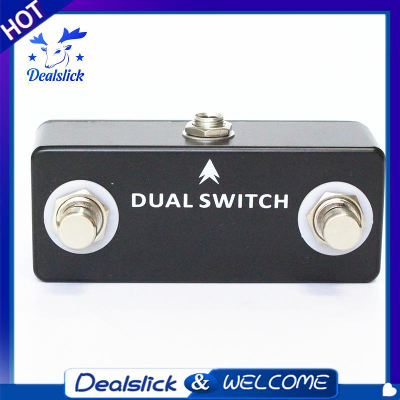 Dual Footswitch Foot Switch Effect Pedal, Guitar Pedal DUAL SWITCH ปกติเปิด Design