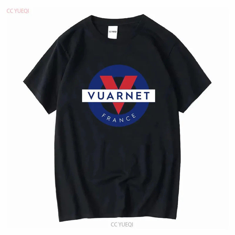 โลโก้ Vuarnet France เสื้อยืดสีเทาสำหรับผู้ชาย ขนาด S ถึง 3XL เสื้อผ้าดีไซน์เนอร์สตรีทแวร์วินเทจ ยืด