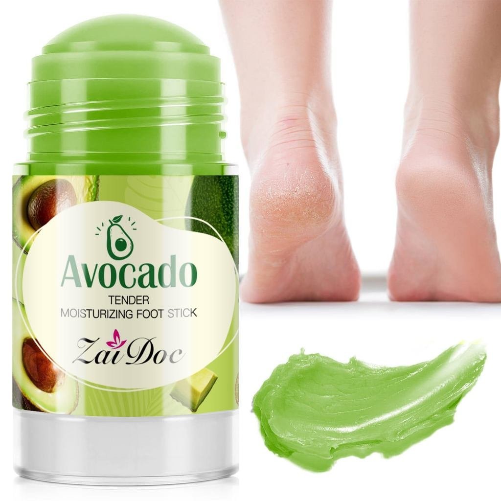 Tender Moisturizing Foot Cream, Liquid Paraffin & Olive Oil for Dry & Cracked Heels,1.41oz (Avocado)