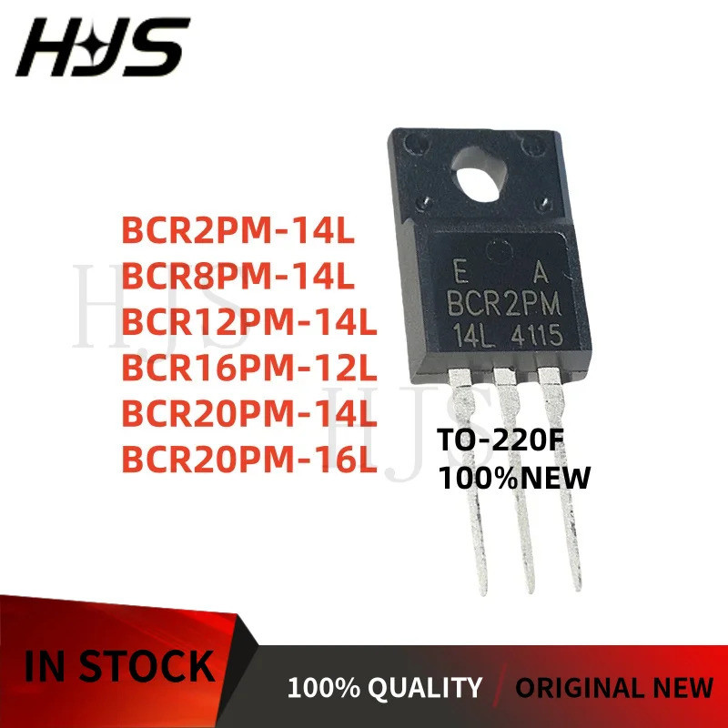 5PCS BCR12PM-14L BCR8PM-14L BCR20PM-16L BCR16PM-12L BCR20PM-14L BCR2PM-14L TO-220F Bidirectional Thr