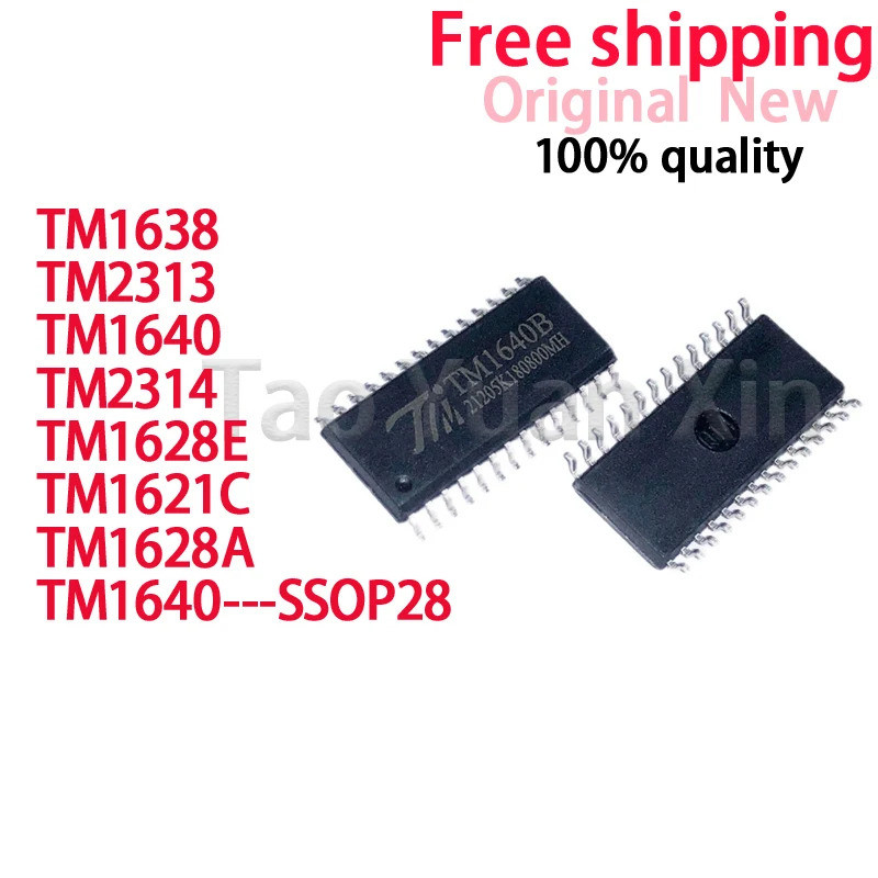 5 ชิ้น TM1638 TM2313 TM1640 TM2314 TM1628E TM1621C TM1628A ชิปเซ็ต SOP
