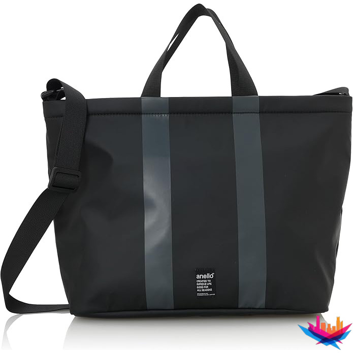 OVER LOGO 2WAY A4 Waterproof Shoulder Bag