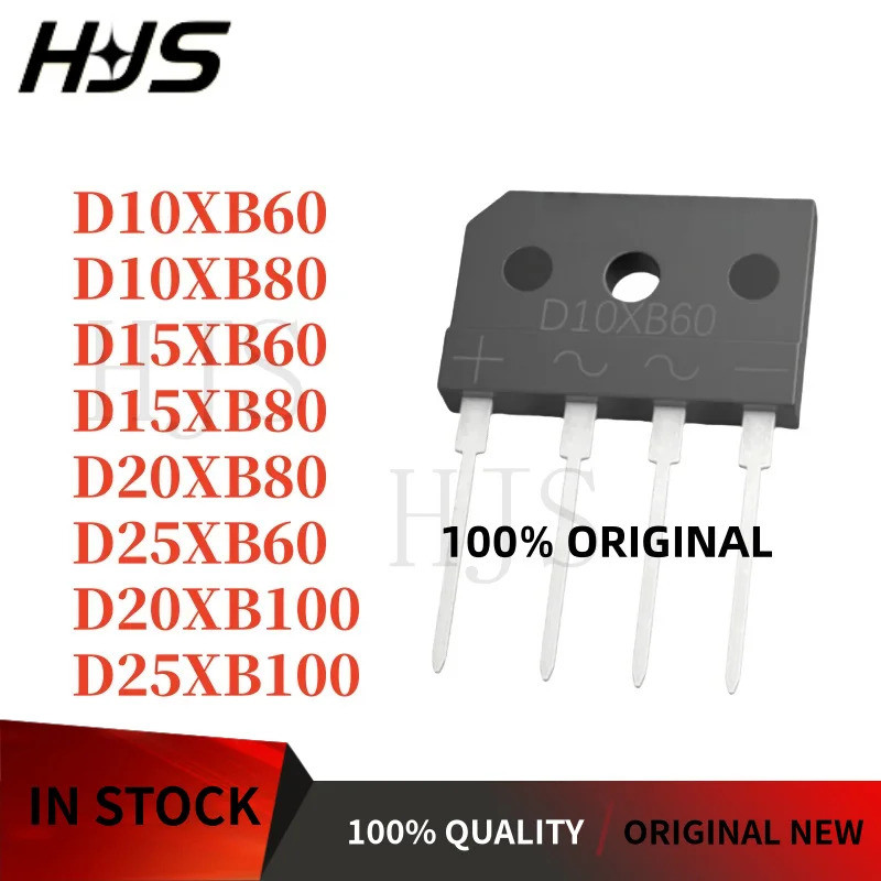 5pcs D15XB60 D15XB80 D10XB60 D10XB80 D25XB80 D25XB60 D20XB60 D20XB80 D20XB100 D25XB100 Rectifier Fas
