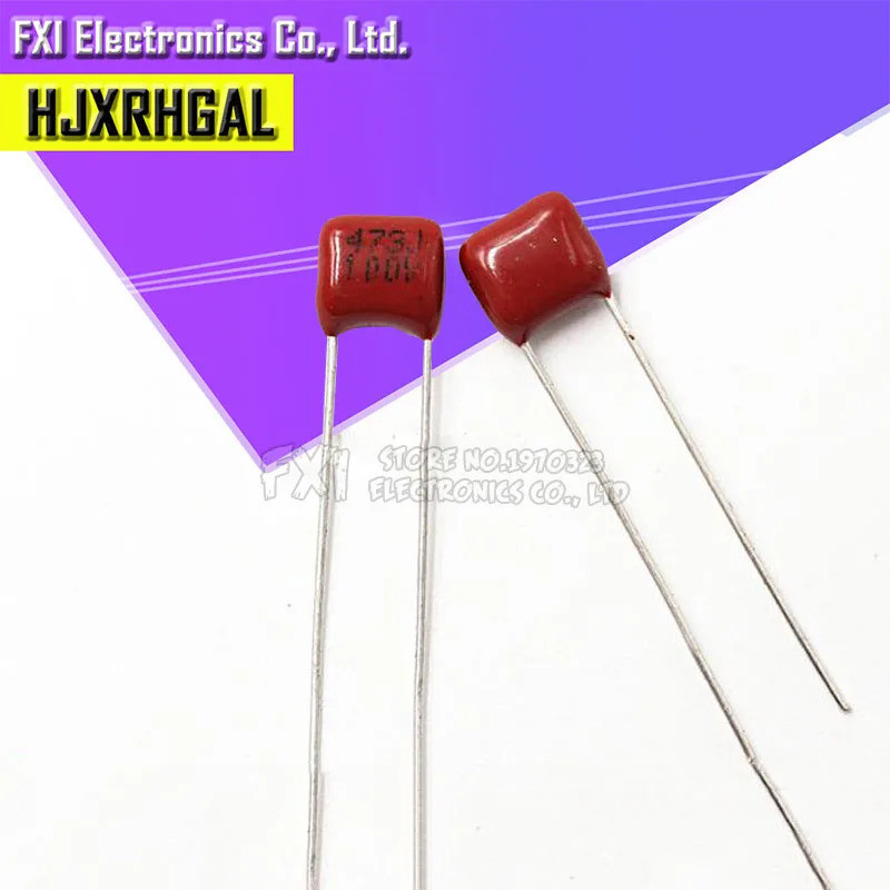 10PCS 100V473J 0.047UF 47NF Pitch 5 มม.100V 473 CBB Polypropylene ฟิล์มตัวเก็บประจุใหม่