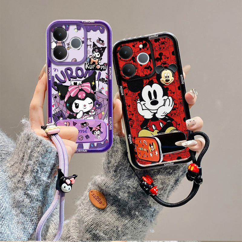เคส For Realme Note 70 / Note 70T 4G TPU เคส TYJGSZJ1 กรณีโทรศัพท์ตุ๊กตา 3 มิติที่นิยมที่สุด 3C ซึ่งมาพร้อมกับตัวถือโทรศัพท์และสร้อยข้อมือ