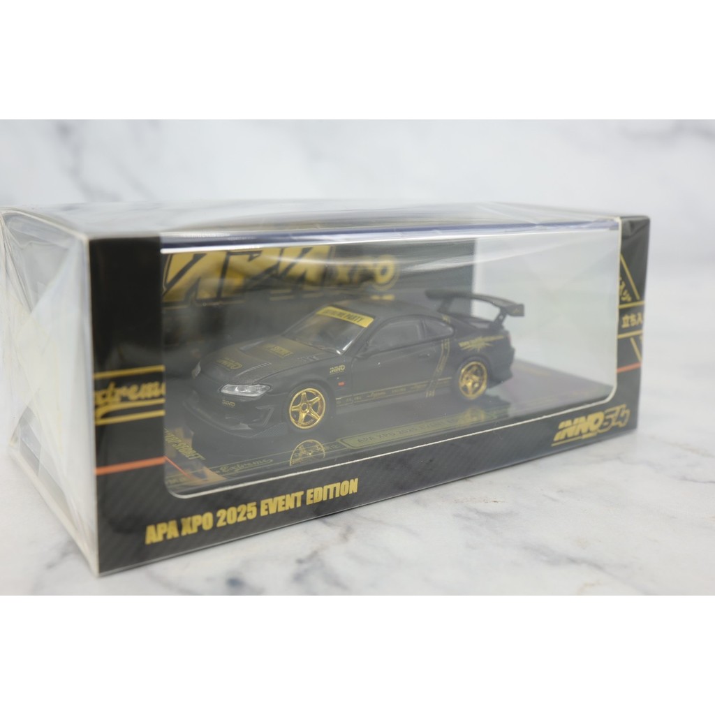 [สต๊อกพร้อม] INNO 1/64 Silvia S15 TOP SECRET Foshan APA ดัดแปลงนิทรรศการจํากัดชุดตั๋ววัดรถไร้ที่ติแบ
