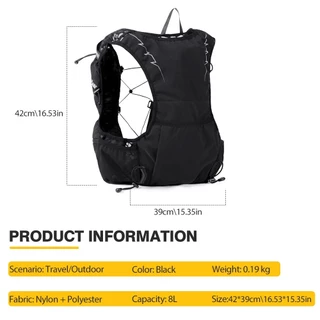 เป้ hydration breathable น้ำหนักเบาทึ้งอากาศ สำหรับการวิ่งเทรลและมาราธอน