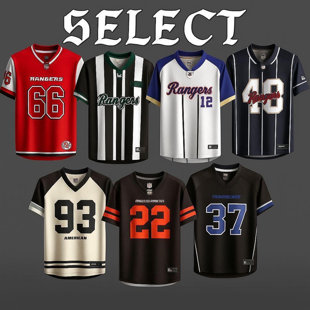 NFL Sublimation Jersey tshirt Design Unique Edition Lakers baju jersi baju jersey viral jersey กีฬา