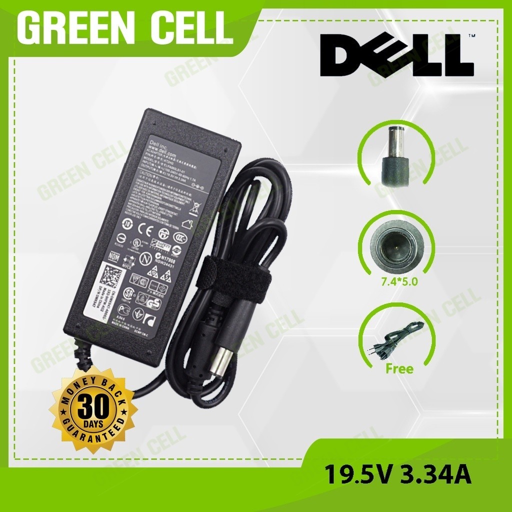 ที่ชาร์จแล็ปท็อป D.ell 19.5V 3.34A สำหรับ Latitude D530 D531 D531N D560 D600 D610 D620 D630 D630N D6