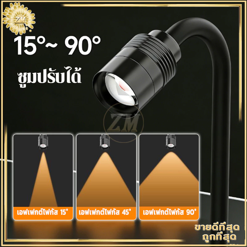 โคมไฟตู้ปลา LED ไฟเลี้ยงตู้ปลา ไฟคลิปตู้ปลา 3 สี การหรี่แสง ซูมได้ กันน้ำ หมุน 360°USB สําหรับตกแต่งตู้ปลา สำหรับตู้ปลา thumbnail 6