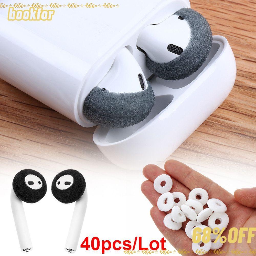 BOOKFOR ฟองน้ําแผ่นรองหูฟังทิ้งสบายหูฟังโฟมนุ่มสําหรับ Airpods Earpods