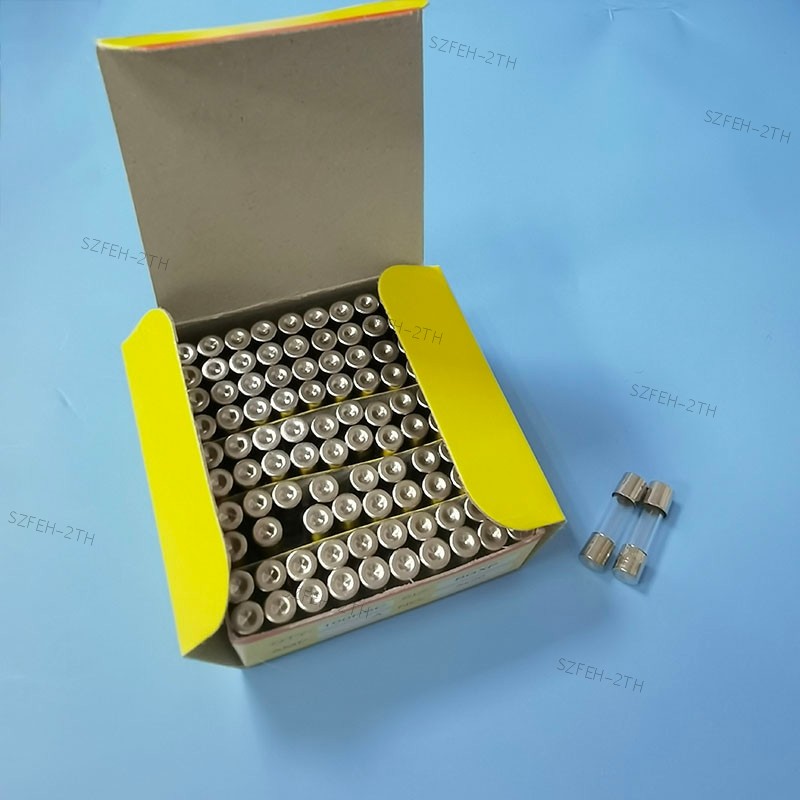 100 ชิ้น/กล่อง 5*20 มม.แก้ว Quick Blow FUSE 5*20 Fast Blow ประกันหลอด 5X20MM 250V 0.5A/1A/2A/3A/4A/5