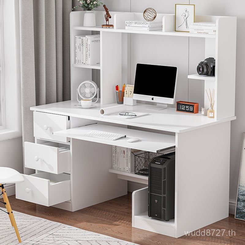 สํานักงานแบบบูรณาการสก์ท็อปเขียนโต๊ะคอมพิวเตอร์โต๊ะห้องนอนโต๊ะนักเรียนหญิงที่เรียบง่ายให้เช่าบ้านชั้