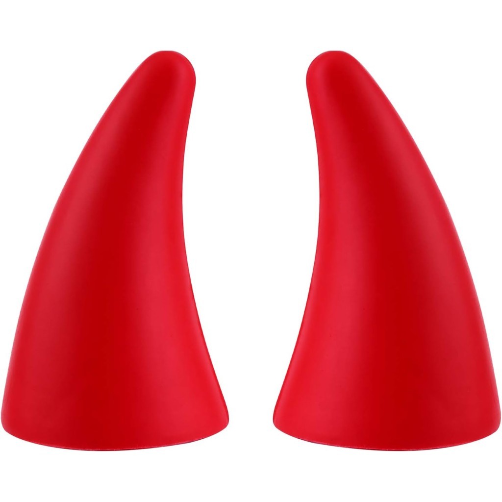 Garneck 2 ชิ้น Devil Horns สําหรับรถความยืดหยุ่นรถ 3D Devil Horns สติกเกอร์หลังคารถสติกเกอร์โฟม Bull