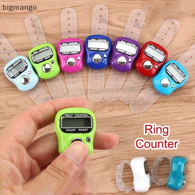 [bigmango] Finger Counterpass LED Electronic Handheld Tally Counter Clier Counter Ring สต็อกใหม่