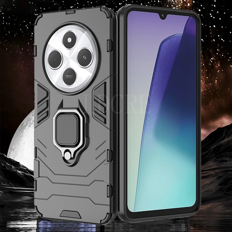 สําหรับ Xiaomi Redmi 14C กรณี Redmi 14C เกราะโทรศัพท์กันชน Stander กันกระแทกผู้ถือแหวน Redmi 14C 14 