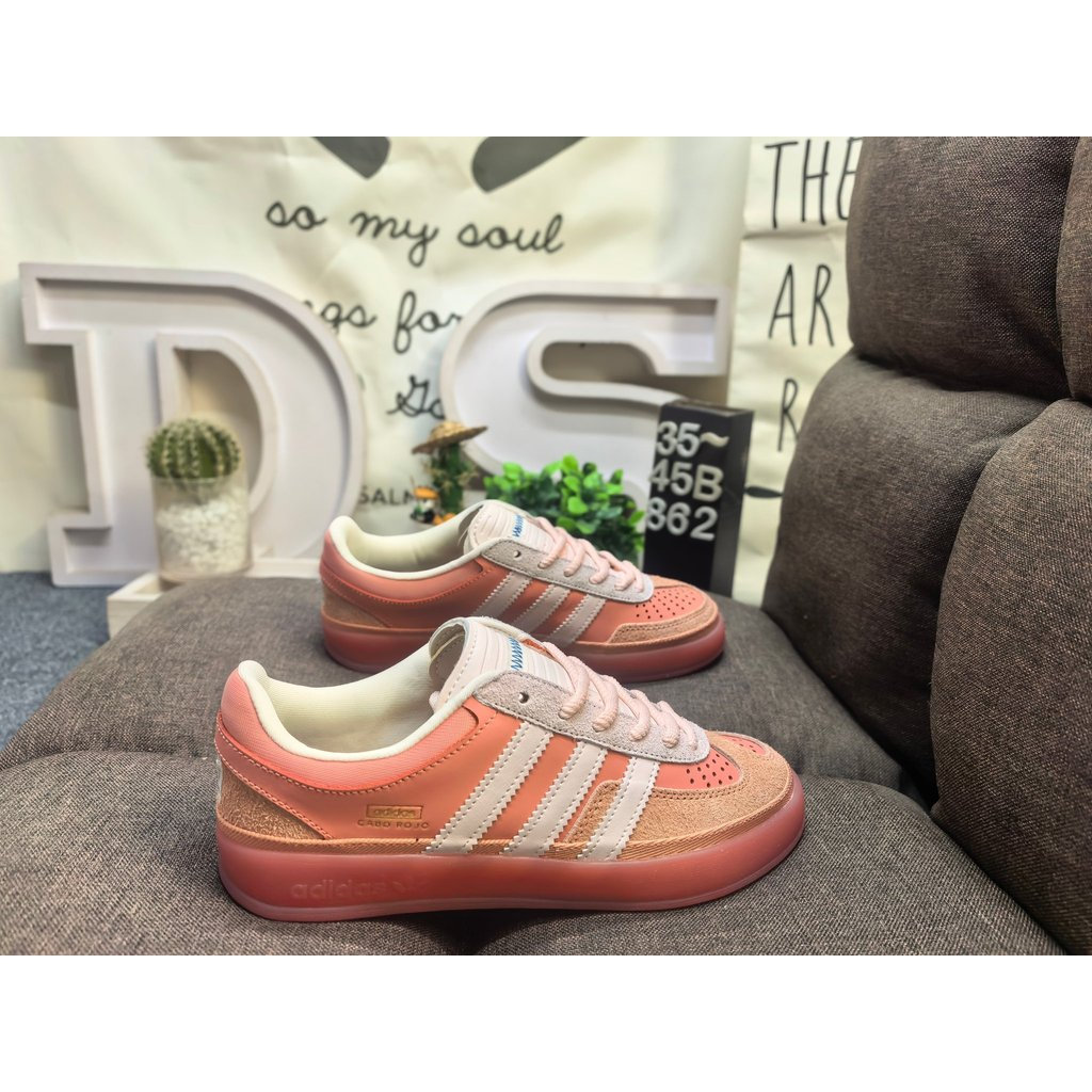 Bunny Gazelle รองเท้ากีฬาหนังน้ำหนักเบาทrèsuitableสำหรับทั้งผู้ชายและผู้หญิง JS5052