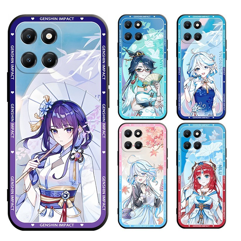 Honor X8A X8B X8 X7A X7C X7B X5B X5B plus X6A X6B 4G 5G Plus Genshin Impact Casing Soft Case Cover