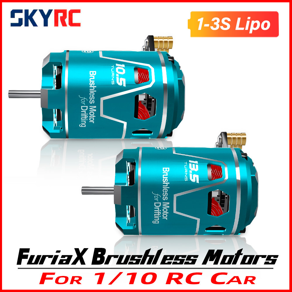 SKYRC FuriaX Supa Agile Sensored Brushless Motor for 1/10 RC Drift Cars, Choose 10.5T or 13.5T, Supp