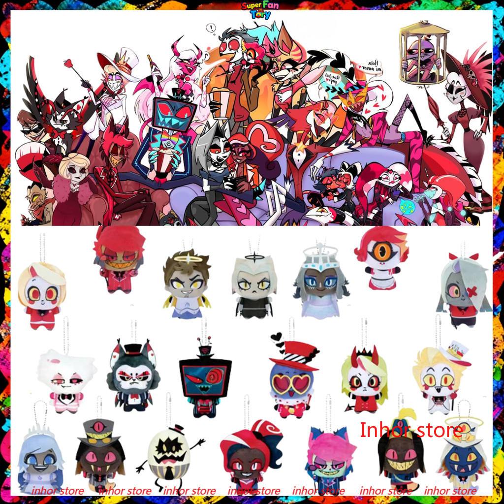 ใหม่ล่าสุด 10 ซม.Harzbin โรงแรม Plushie VOX Alastor Valentino Charlie Morningstar piush ตุ๊กตาของเล่นสําหรับแฟนเด็กของขวัญ