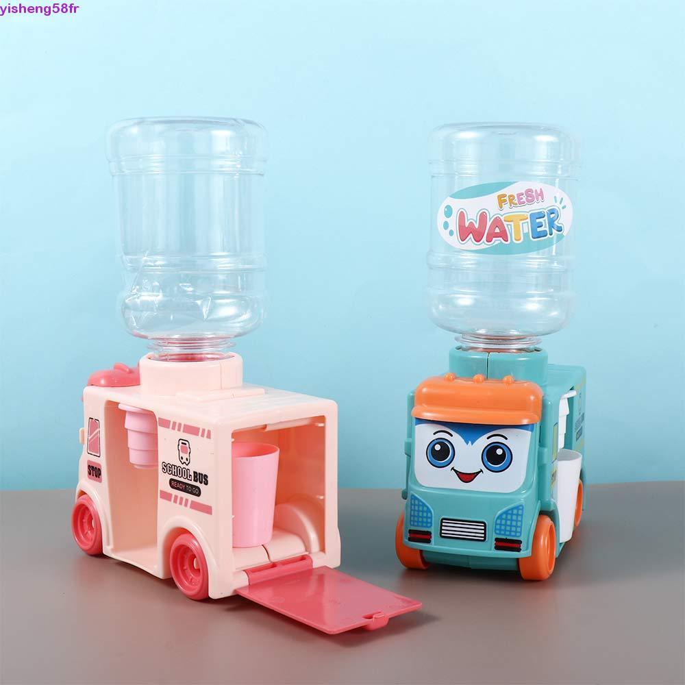 YISHENG ตู้กดน้ําของเล่นน้ําพุดื่ม|จําลองตู้น้ําตุ๊กตาเครื่องใช้ในบ้านแกล้งเล่นของเล่นเล่นบ้านของเล่