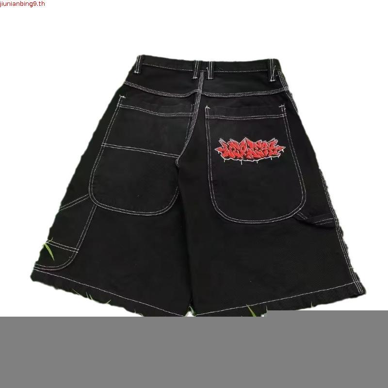 WEXWEAR High Street Skateboard Pants Pattern ปักกางเกงขาสั้นฮิปฮอป