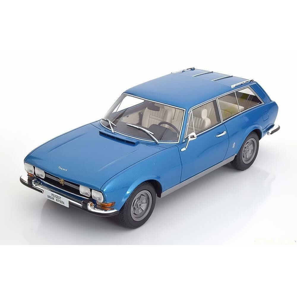 BoS Peugeot 504 Riviera Riviera Break Travel Edition 1971 1/18 Blue Original Package
