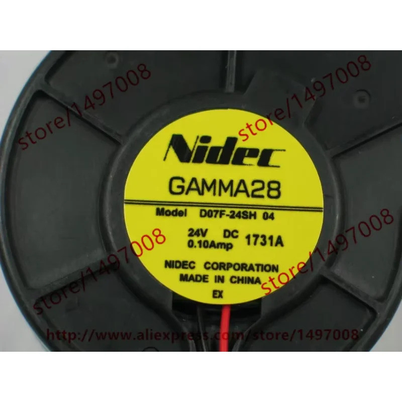 พัดลมระบายความร้อน Nidec D07F-24SH 04 DC 24V 0.10A 75X75X30 มม.