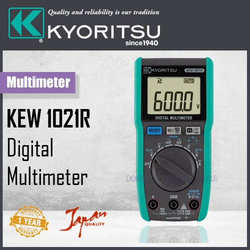 มัลติมิเตอร์แบบดิจิตอล Kyoritsu KEW 1021R