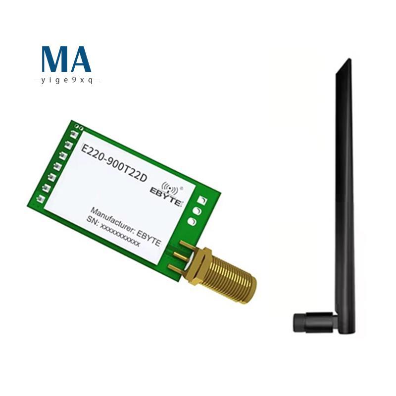 Mayige9xqEBYTE E220-900T22D LoRa LLCC68 โมดูลไร้สาย 868MHz เสาอากาศ 22dBm ยาว 5 กม.SMA-K UART RSSI เ