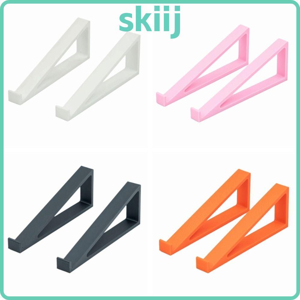 SKIIJ 1 คู่คีย์บอร์ดคอมพิวเตอร์ Riser, ยกคีย์บอร์ดมุมคีย์บอร์ดพลาสติกขาตั้งยกระดับ, อุปกรณ์เสริมแบบพกพา Monitor Holder