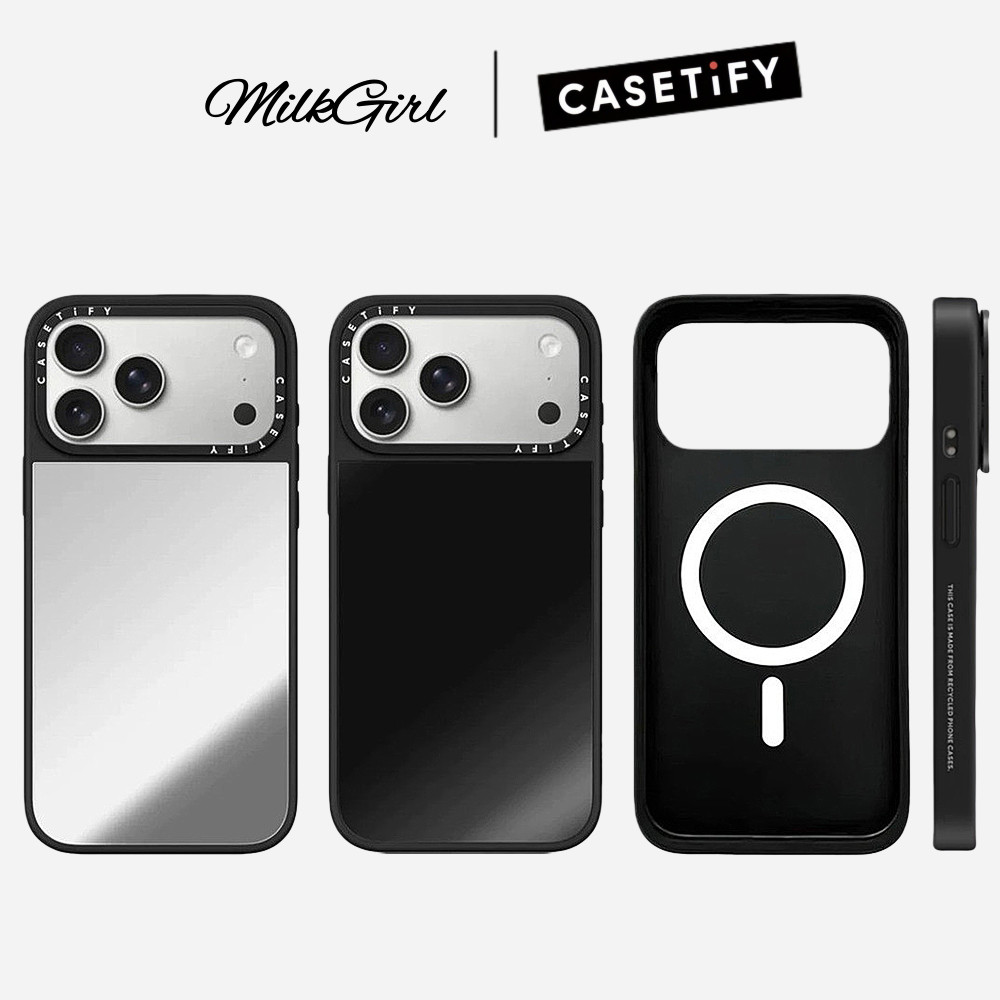 กระจกแม่เหล็กที่เรียบง่ายเคสโทรศัพท์สําหรับ ไอโฟน 17 มือโปร สูงสุด 17 อากาศ 16 บวก 15 14 13 12 11 กันกระแทกป้องกันปลอก