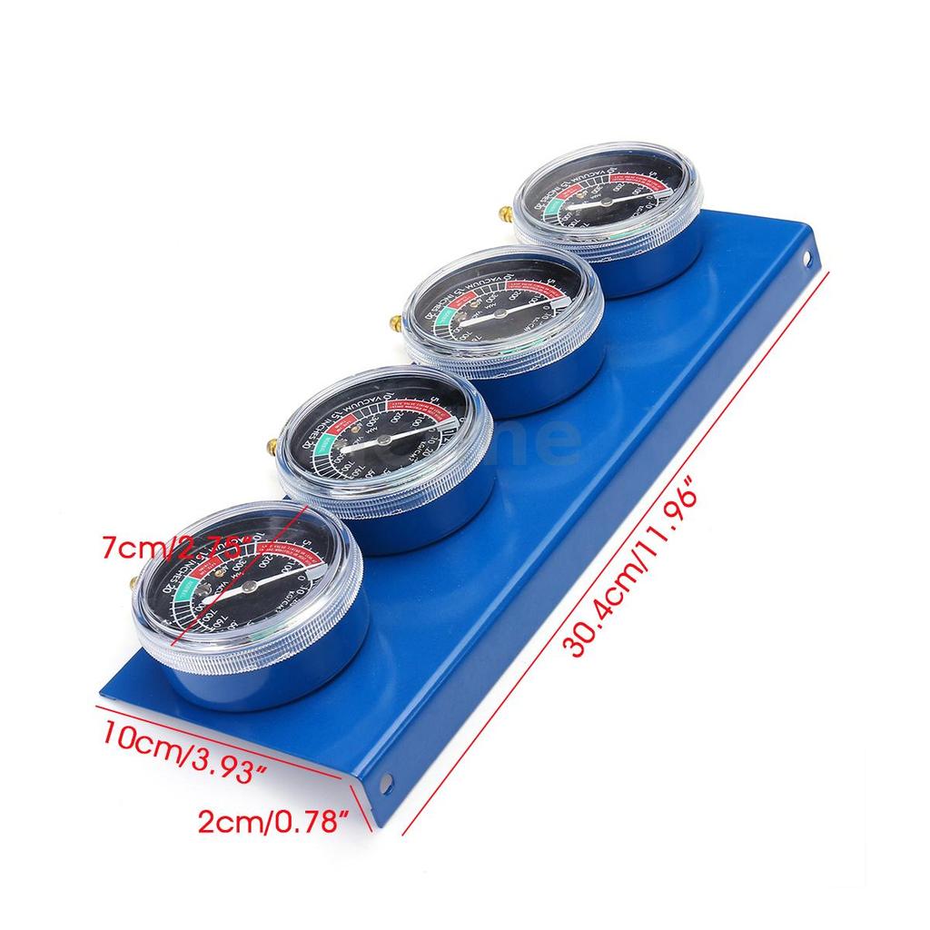 4x คาร์บูเรเตอร์รถจักรยานยนต์ Carb การใช้สูญญากาศ 2/4 กระบอกเครื่องวัด Balancer Synchronizer เครื่องมือวินิจฉัย ราคา ถูกที่สุด ดีลบีเคเค แกลเลอรีภาพที่ 3