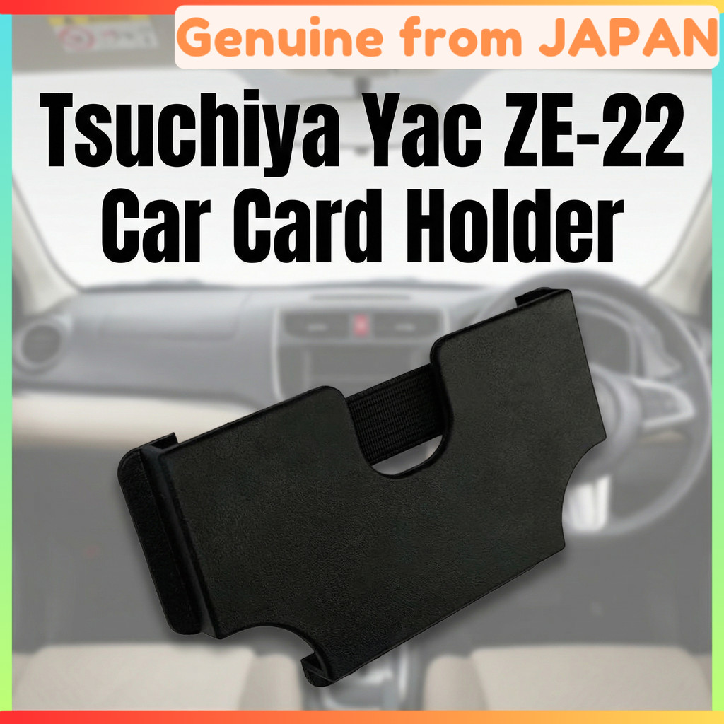 Tsuchiya Yac ZE-22 Car Card Holder Adhesive Card Pocket Parking Ticket Organizer Japan Quality