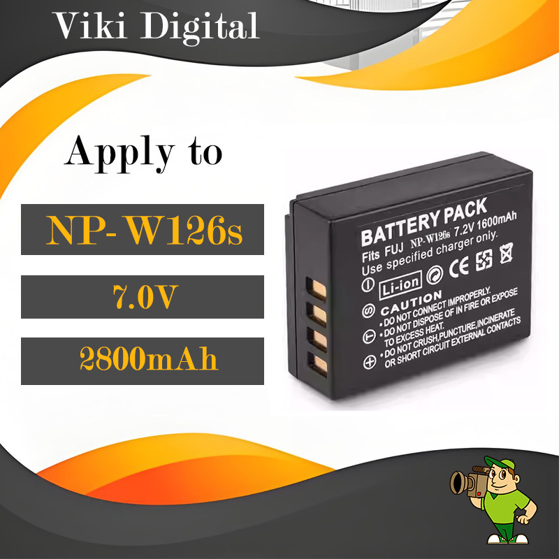 แบตเตอรี่ NP-W126/NP-W126s สำหรับ Fuji กล้อง XA3 XT50 XA10 XT2 XA2 XT20 XH1 X100F XM5（OEM battery）