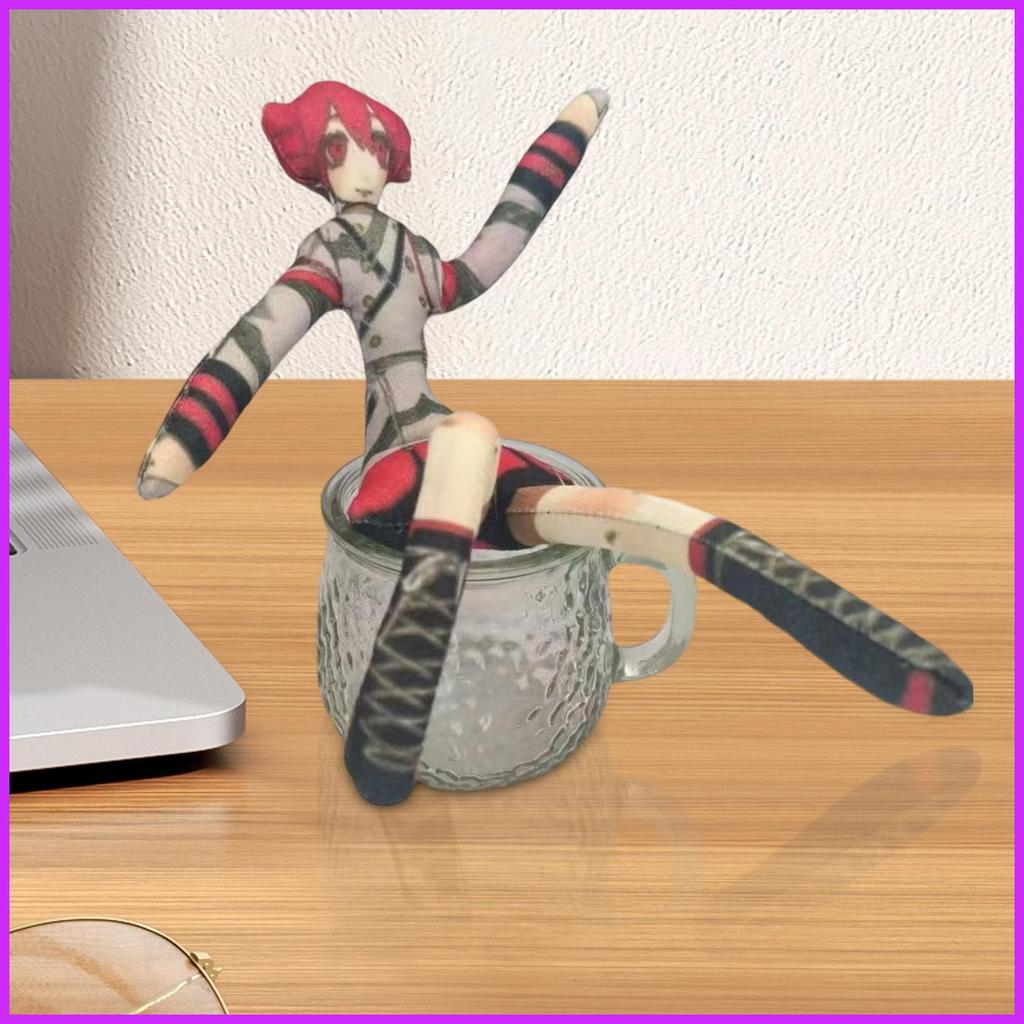 สําหรับ Teto ของเล่นตุ๊กตา Plush Sensory ของเล่นในตัวแขนและขาผมสีแดงนุ่มรูปปั้นสําหรับ Sensory Play 