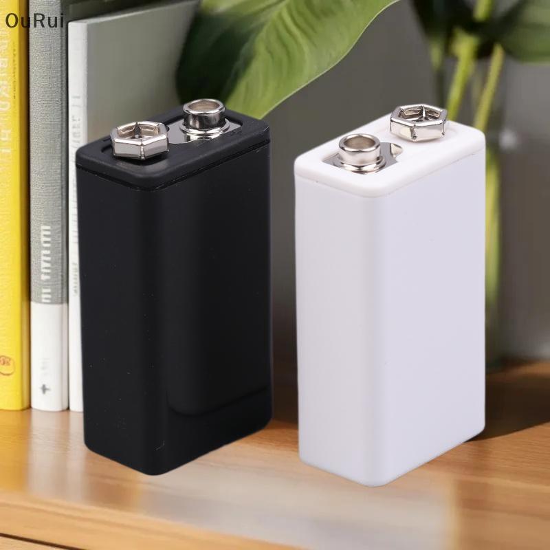 [B&C] 1/8/8Pcs 9V Type-C Battery Case 6F22 Storage Box Square Battery Holder Portable Battery Clip C