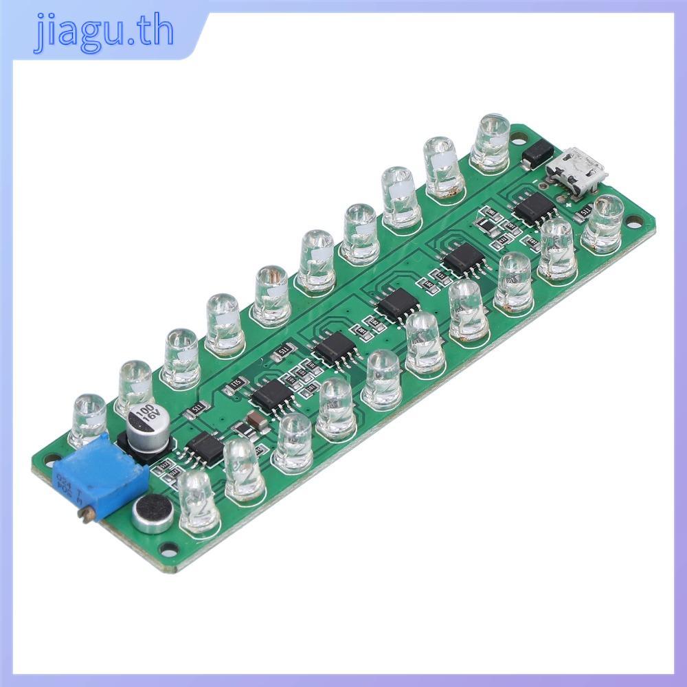 JIAGU LED VU Meter,ควบคุมเสียงย้อนกลับการเชื่อมต่อป้องกัน VU Meter, LED Indicates จอแสดงผล LED Light