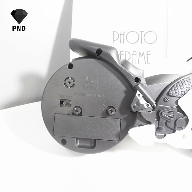 PND Creative รถจักรยานยนต์นาฬิกาปลุก Clo แบบพกพา Desktop Alarm Clo สําหรับเด็กเพื่อนของขวัญ Bedhead 