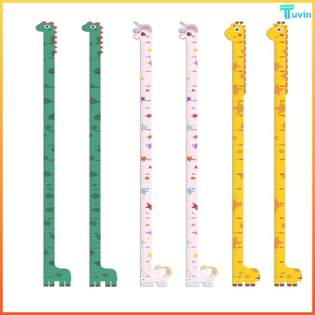 T.N. สติ๊กเกอร์วัดส่วนสูง PVC.กันน้ำ สติ๊กเกอร์ติดผนัง Wall Sticker ที่วัดส่วนสูงเด็ก 180 Cm.