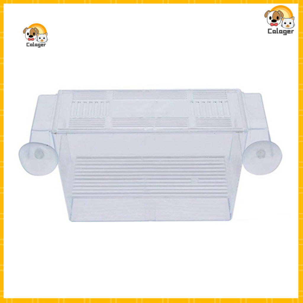 [Calager] Aquarium Fish Tank Guppy Double Breeding Breeder Rearing Trap Box Hatchery