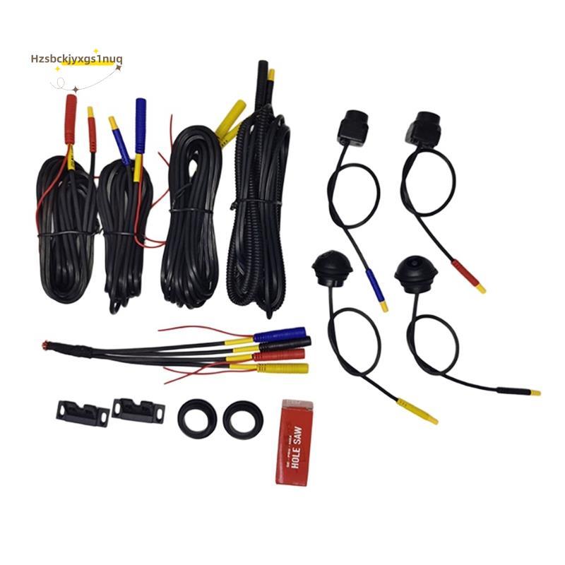 Hzsbckjyxgs1uq360 กล้องติดรถยนต์ Panoramic Surround View 1080P AHD ด้านหน้าด้านหลังซ้ายขวาดูกล้องสํา