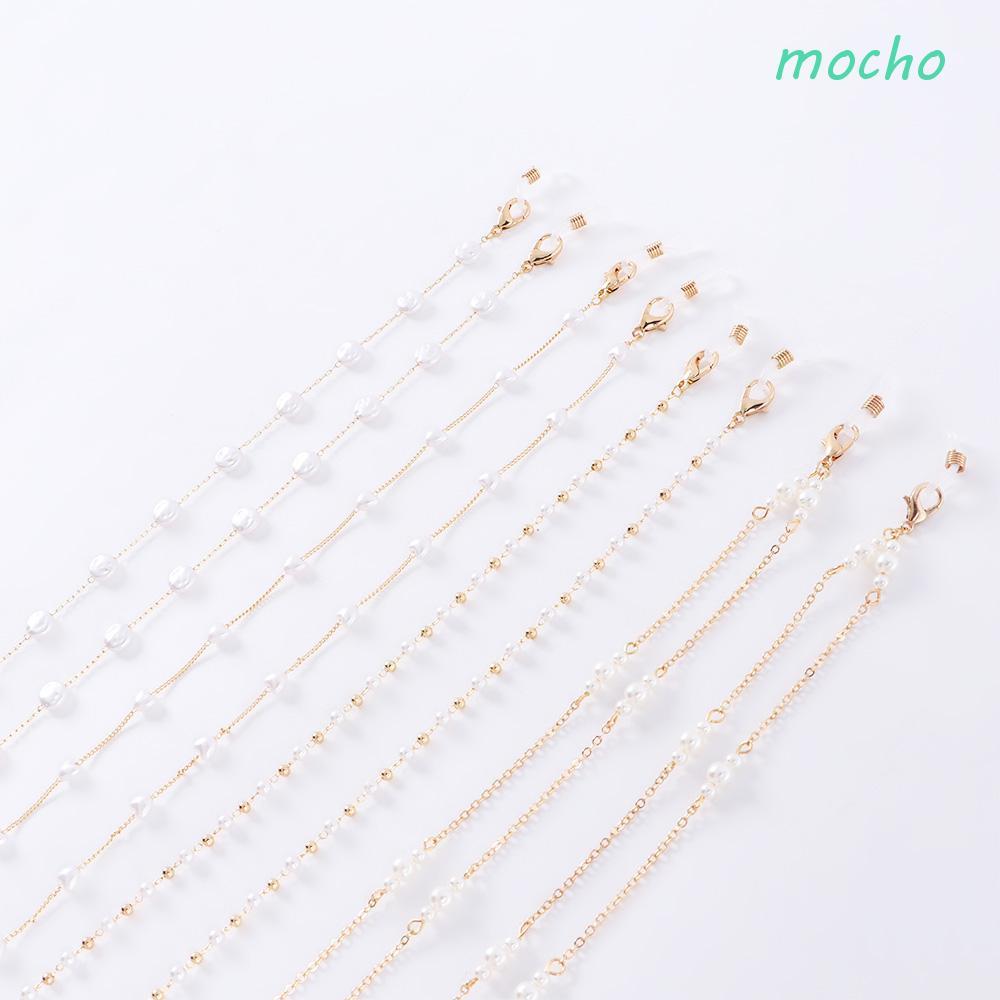 MOCHO แว่นตานั่งอ่าน สายคล้องคอนิกเกลี้ยวยาว พิมพ์ลาย�arl Chain สำหรับผู้ชาย
