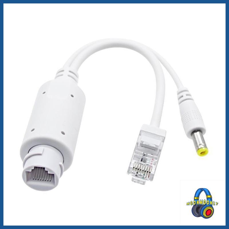 MOON 48V to 12V Ethernet PoE Splitter Weatherproof สําหรับกล้องเทคนิค