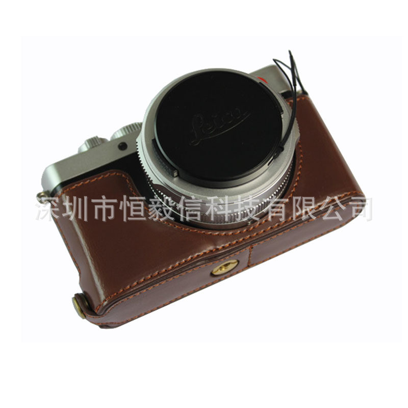 เหมาะสําหรับกระเป๋ากล้อง Leica/Leica D-LUX7 d-lux7 เคสหนังป้องกันฐานเชลล์ครึ่งฝาครอบ