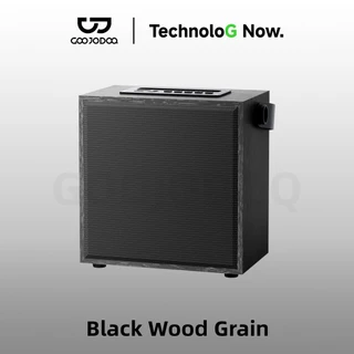 GOOJODOQ ลําโพงไม้ย้อนยุค Immersive Hi-Fi Sound TE/USB/AUX Playback แบตเตอรี่ใช้งานได้ยาวนาน
