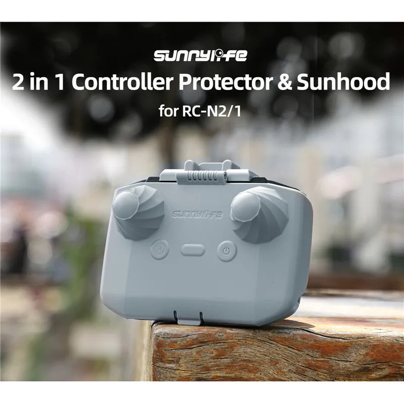 2 in 1 รีโมทคอนโทรล Sun Hood สําหรับ DJI RC N3/N2/N1/MINI 4K/4 Pro/Neo/AIR 3S ม่านบังแดดหน้าจอเกราะป