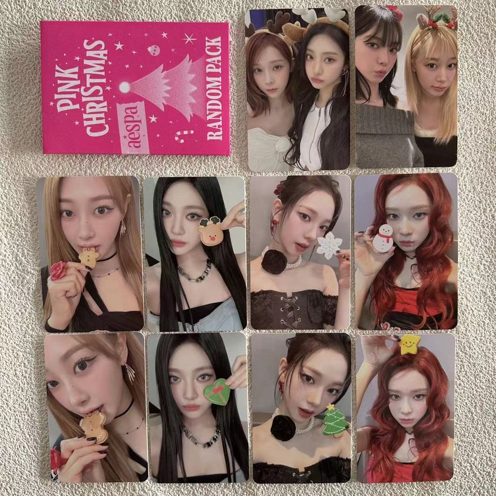 Aespa Christmas Random card, Christmas Random small Card, geneuine ใหม่เอี่ยมและยังไม่ได้เปิด